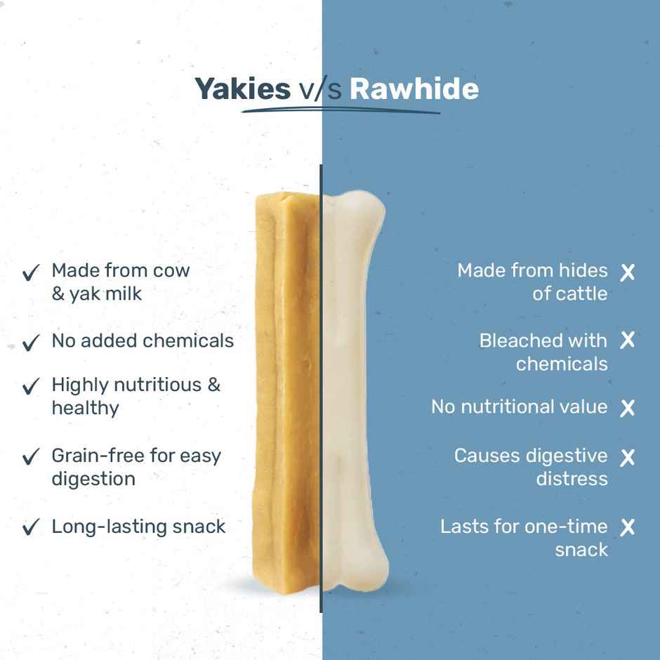 HUFT Yakies Chew Bone Dog Treat, MediumMono Carton