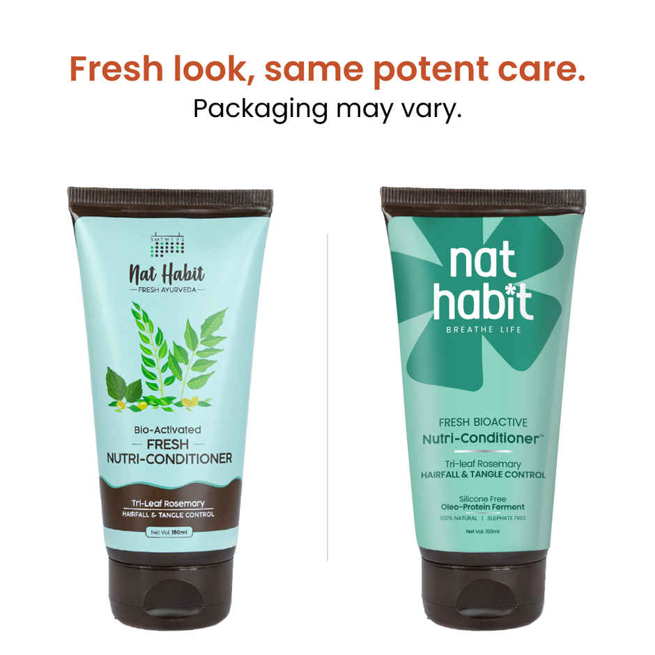 Nat Habit Anti-Hair Fall Rosemary Conditioner For Women & Men, Hair Tangle Control Sulphate Combo