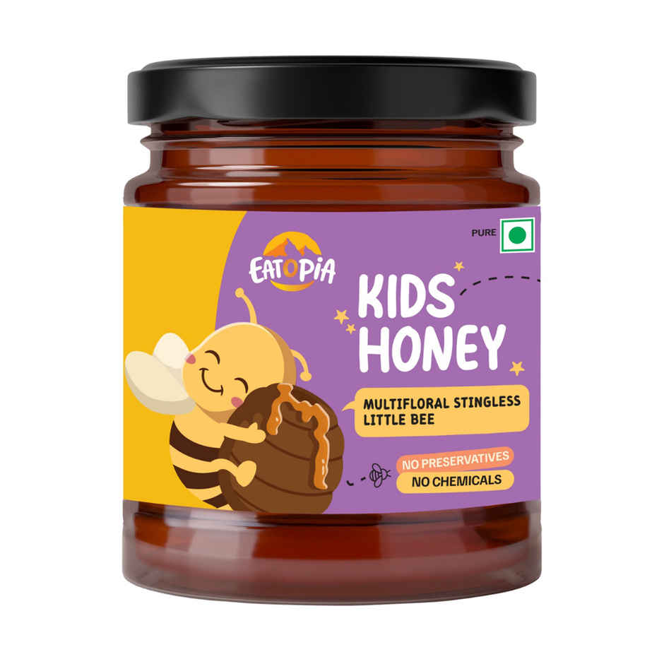 Eatopia Kids Honey | Little Bee | Ayurvedic Immunity Booster | Natural Pure | No Added Sugar