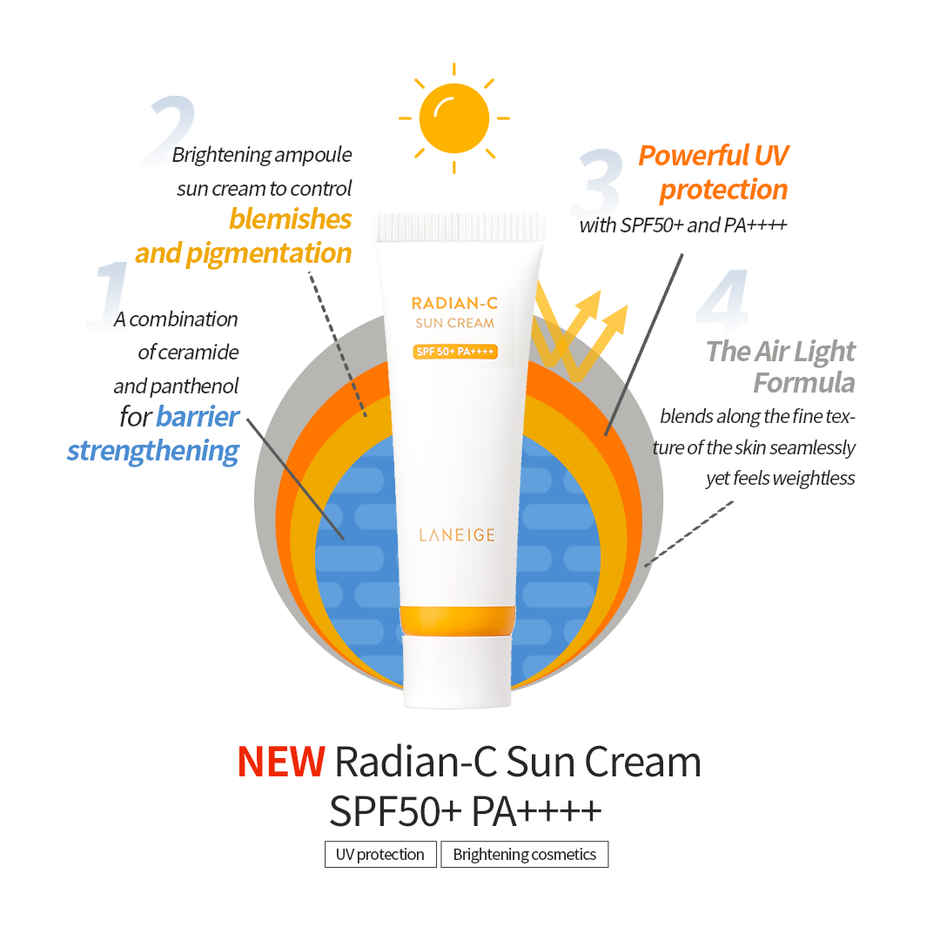 Laneige Radian-C Sun Cream | SPF 50+ PA