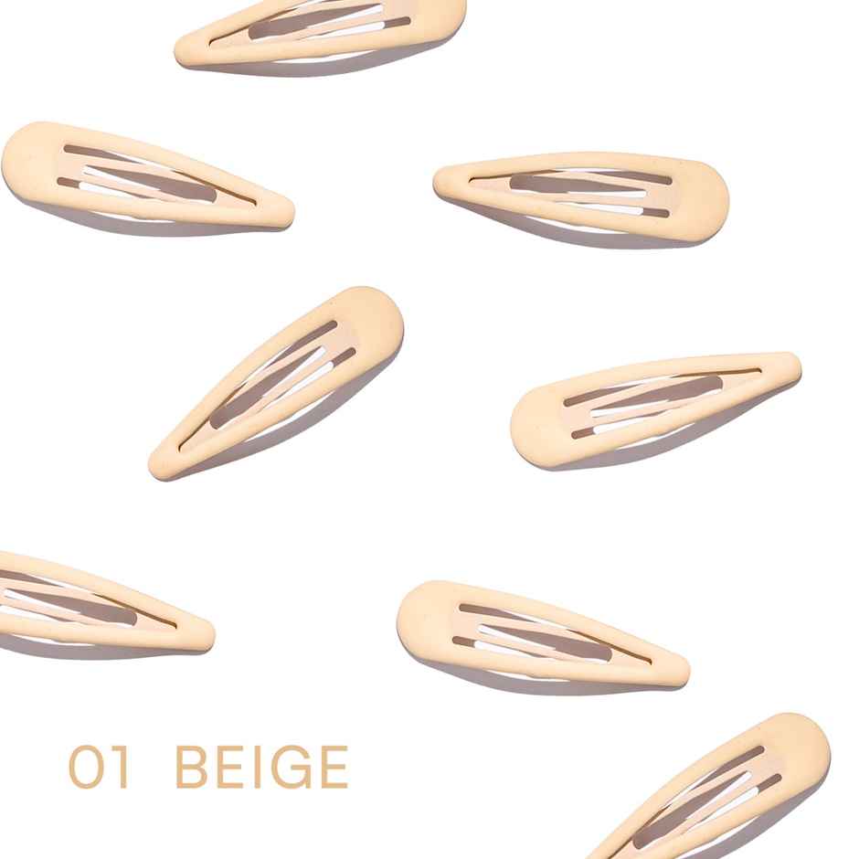 Gush Beauty Tic Tac Hair Pins/Clips | Multicolor | Nudes & Black