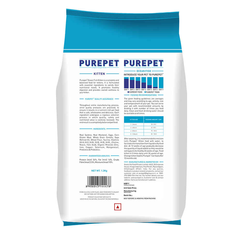 Purepet Ocean Fish Kitten Dry Cat Food