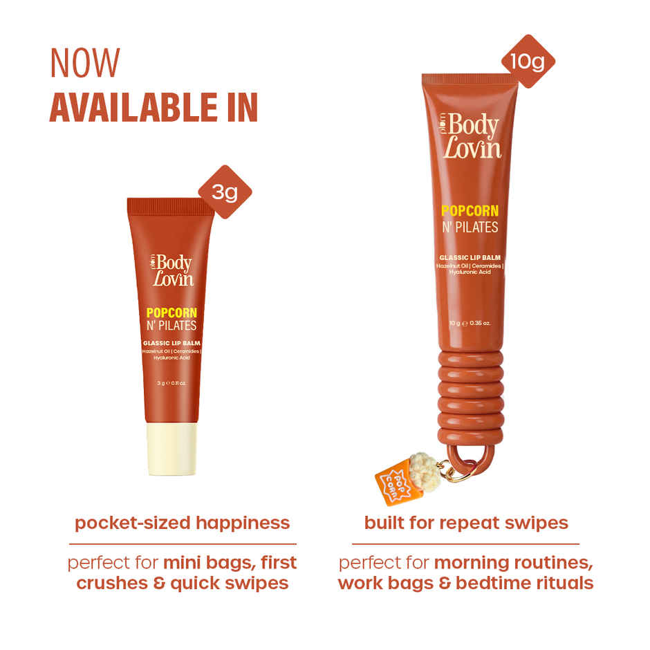 Plum BodyLovin' Popcorn N' Pilates Glassic Lip Balm