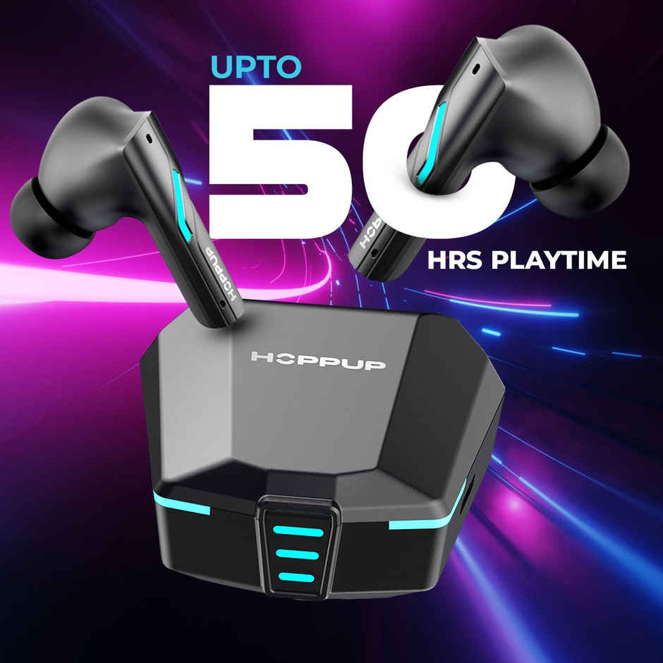 Hoppup Xo4 Gaming In Ear Earbuds With 50H Playtime -Black