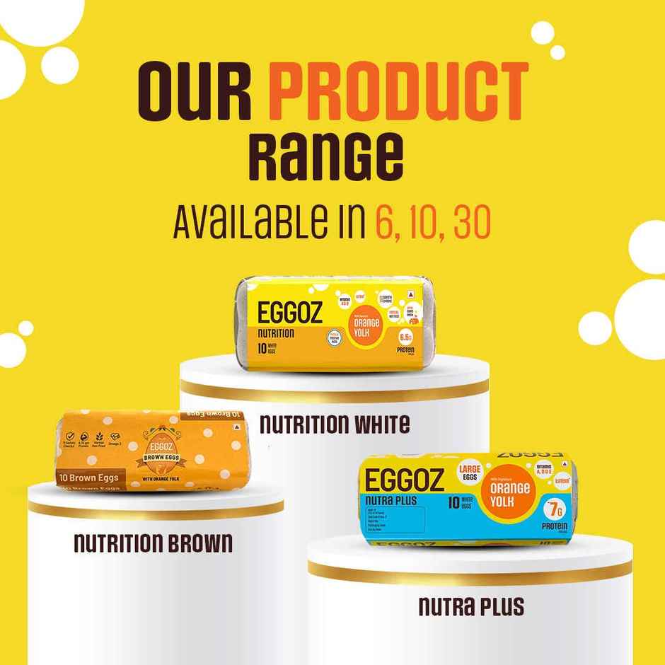 Eggoz Protein Rich Farm Fresh White Eggs