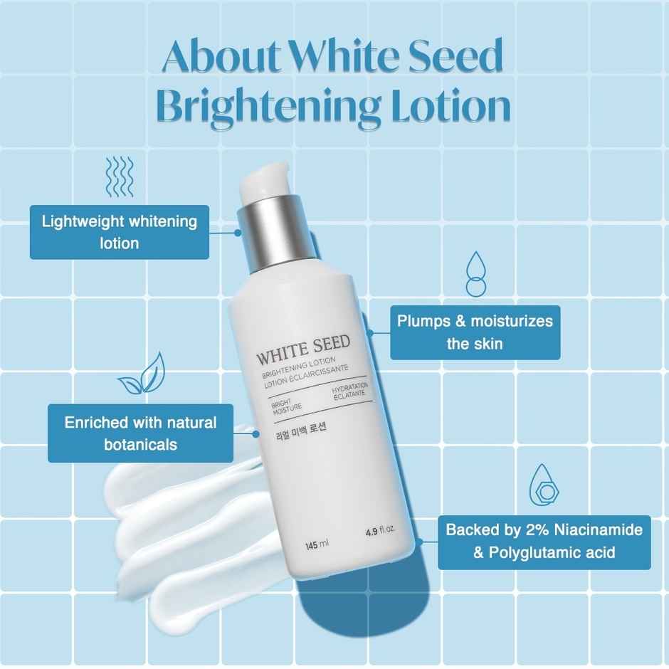 The Face Shop White Seed Brightening Lotion, Face Cream With Niacinamide