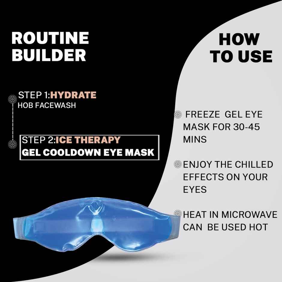 House Of Beauty Hot Cold Gel Eye Mask For Soothing Relief Puffy Eyes Dark Circle & Stress