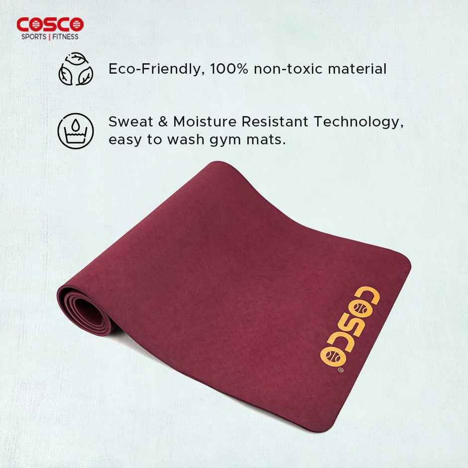 Cosco Yoga Mat Chakra-6Mm 1.00 Piece | Made In India - Assorted