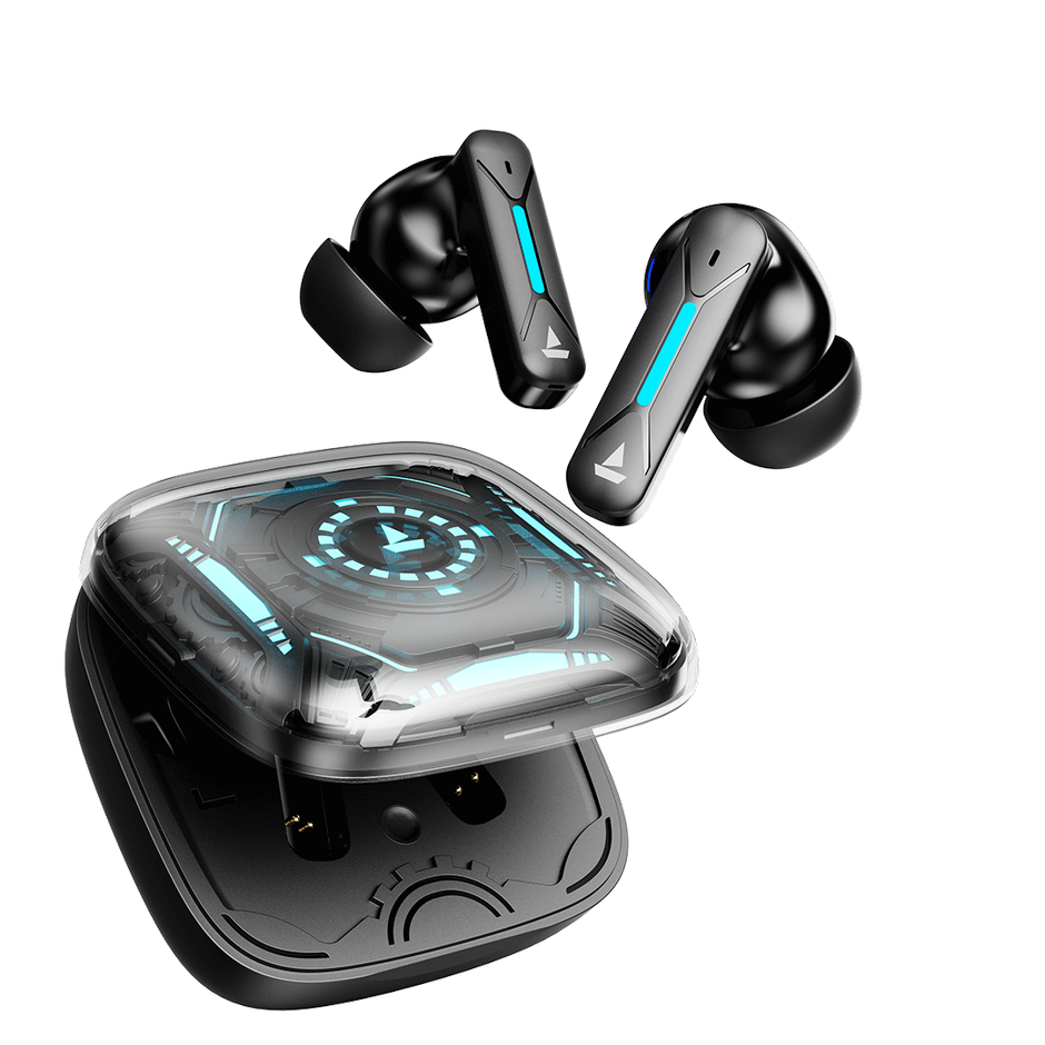boAt Immortal Airspeed Pro TWS Earbuds w/ 32dB ANC, 40H Playback & 4 Mics with ENx (Black Sabre)