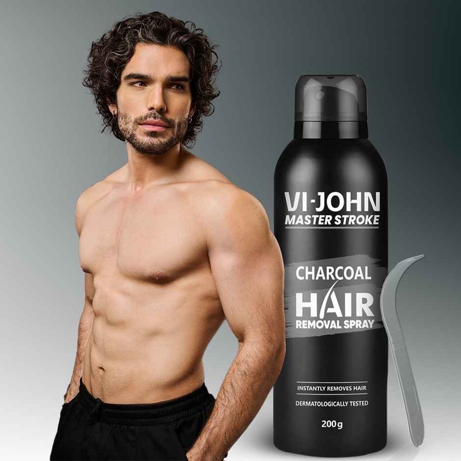 Vi-John Master Stroke Charcoal & Aloevera Hair Removal Spray For Men