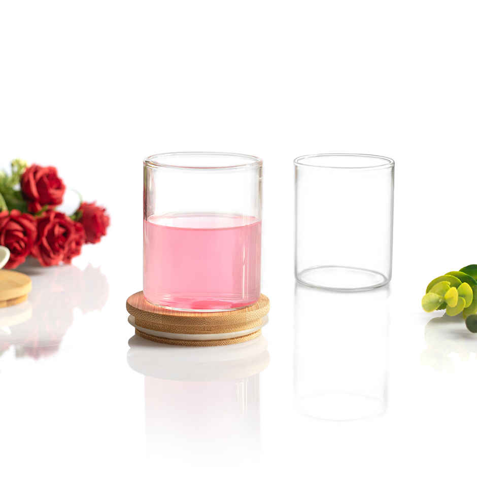 Sanjeev Kapoor Costa Borosilicate Round Glass 220 Ml - Set Of 6 Pcs