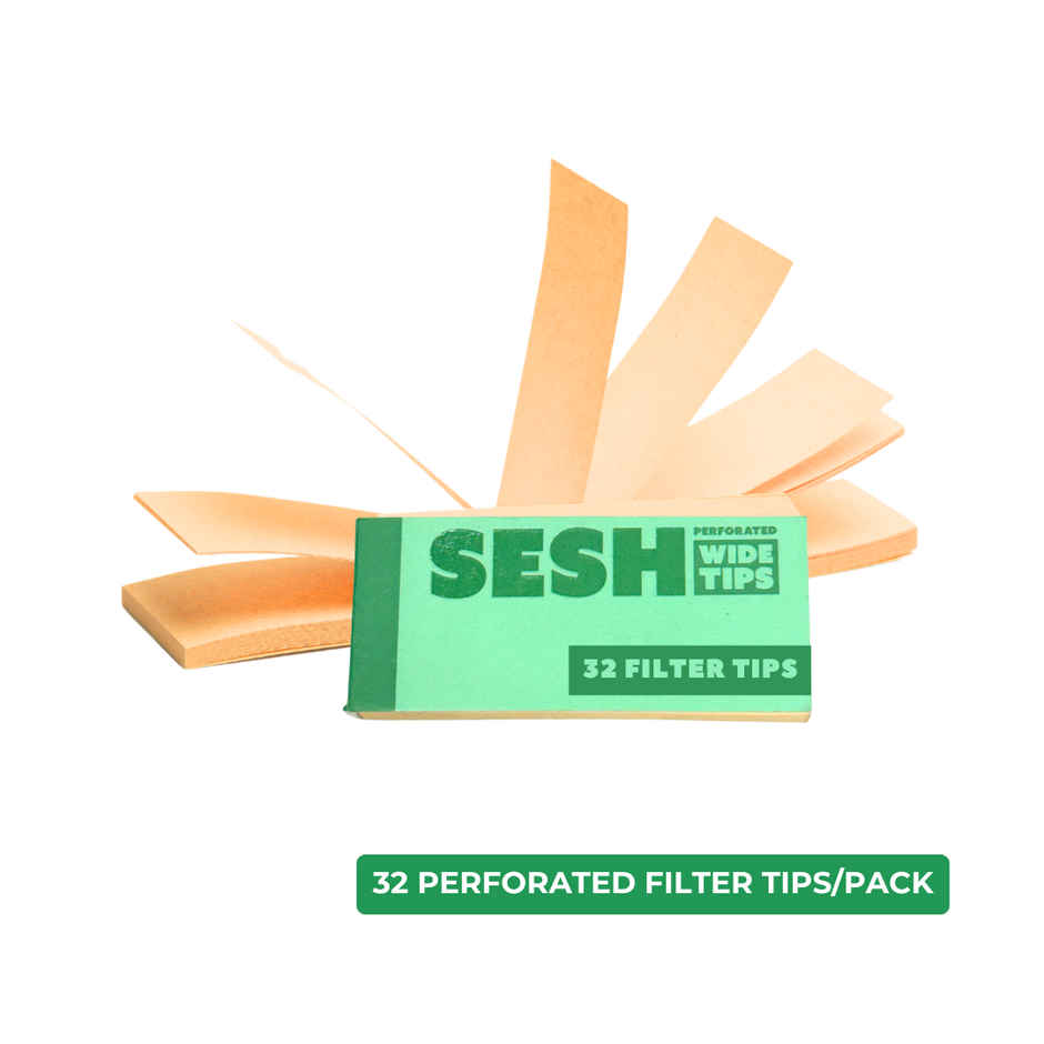 Sesh Brown Filter Tips 32 + 32 Roach Book