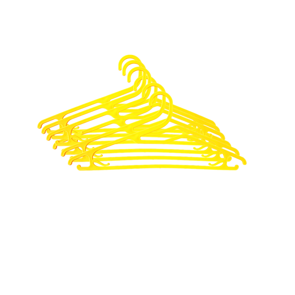 Super Plastic Cloth Hangerpcs | Yellow