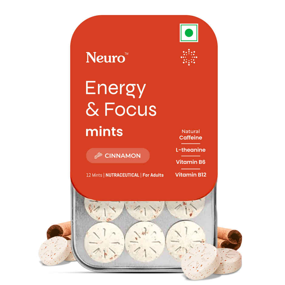 Neuro Energy and Focus Gum Mint Tin Cinnamon  Combo