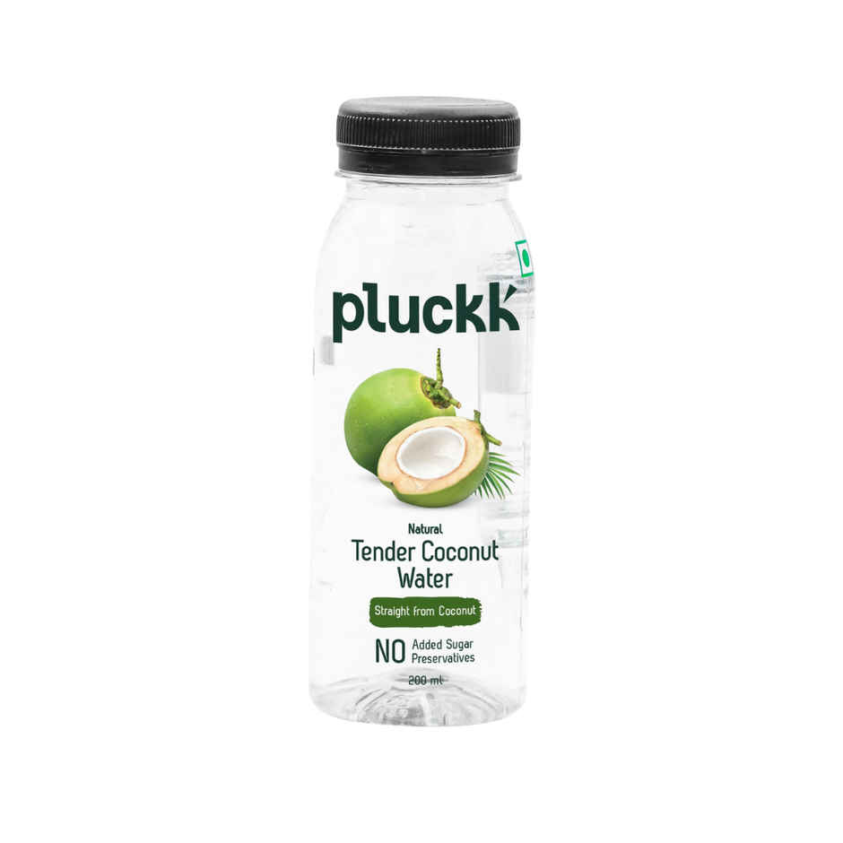 Pluckk Natural Tender Coconut Water | Hydration with Potassium & Electrolytes | No Preservatives