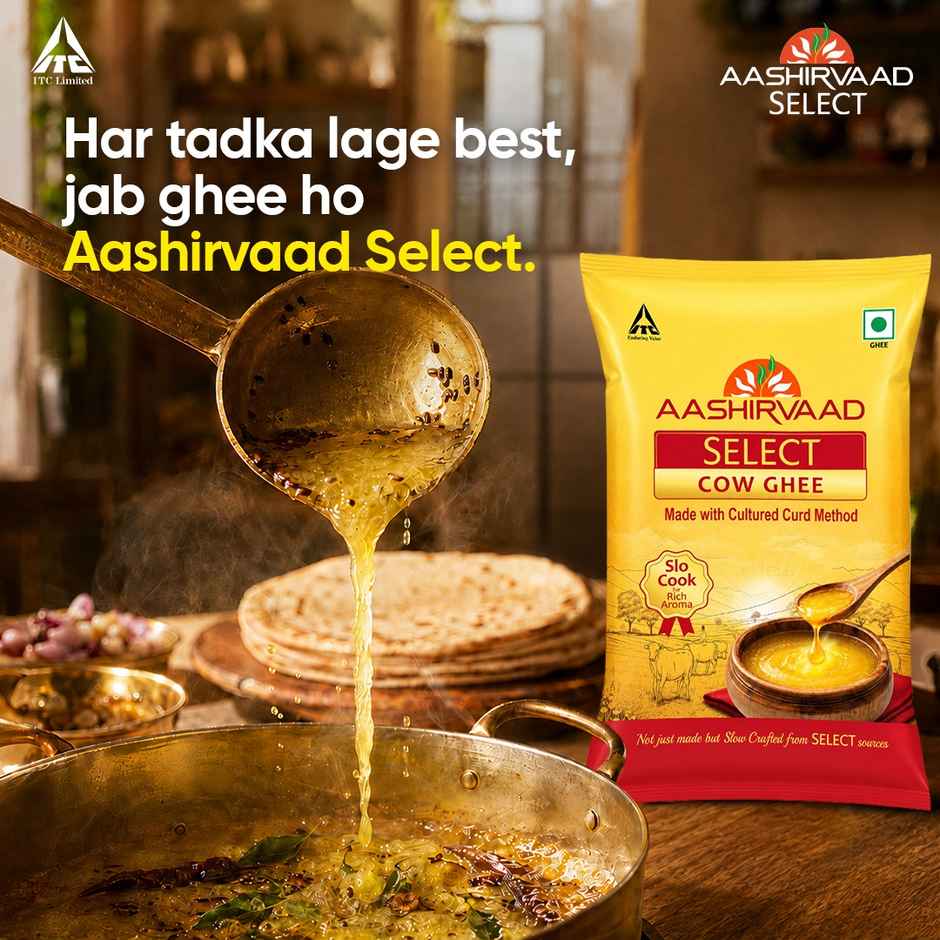 Aashirvaad Pure Cow Ghee | Pouch | Rich Aroma