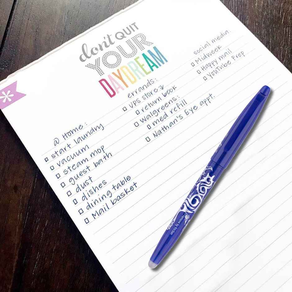 Pilot Frixion 0.7Mm Fine Point Roller Ball Pen ,Blue Ink, - 1 Pcs