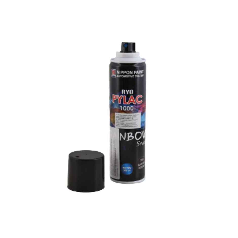 Nippon Paint Pylac 1000 Acrylic Multi-Purpose Spray Paint Glossy Black for Car, Bike, Home