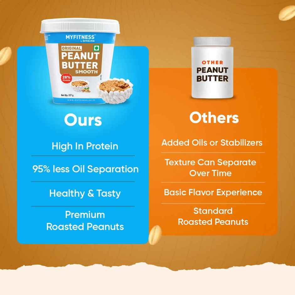 MyFitness Original Peanut Butter Smooth Spread | High Protein