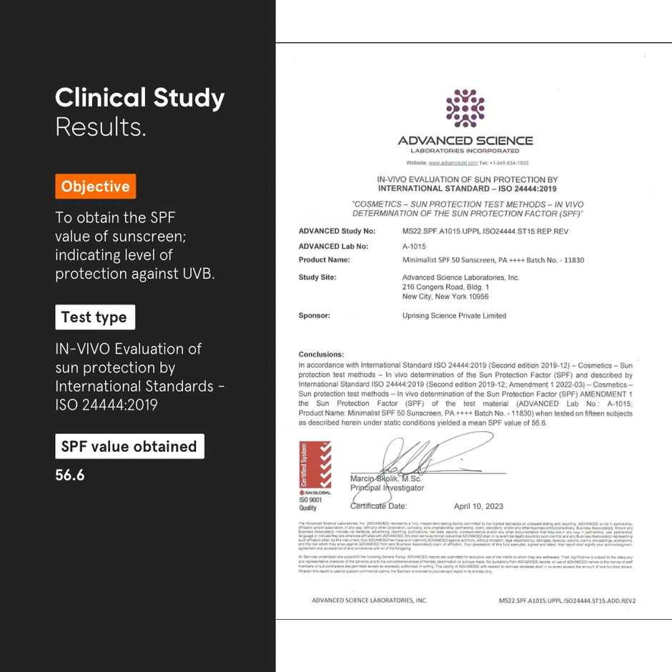 Minimalist SPF 50 Multi- Vitamin cream Sunscreen | In-vivo Tested