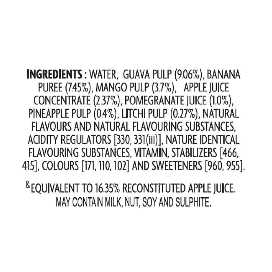B Natural No Added Sugar Mixed Fruit Juice