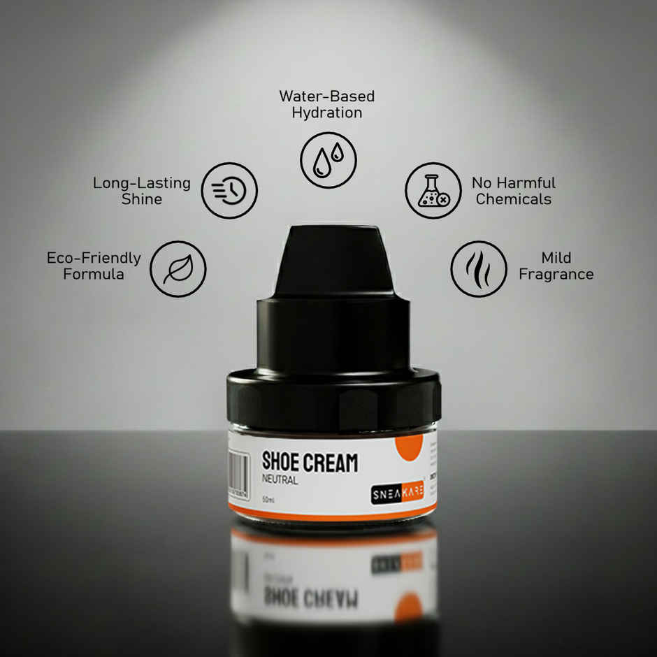 Sneakare Neutral Shoe Cream with Built-In Applicator