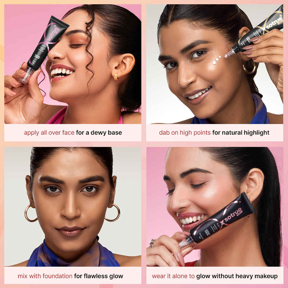 Sotrue Strobe Cream, Rose Gold, Pink and Gold | Illuminating Makeup Primer and Highlighter