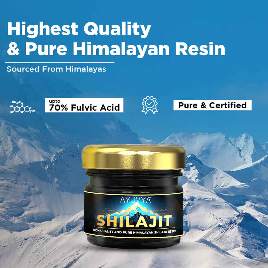 Ayuvya Himalyan Shilajit Resin, High Quality & Pure
