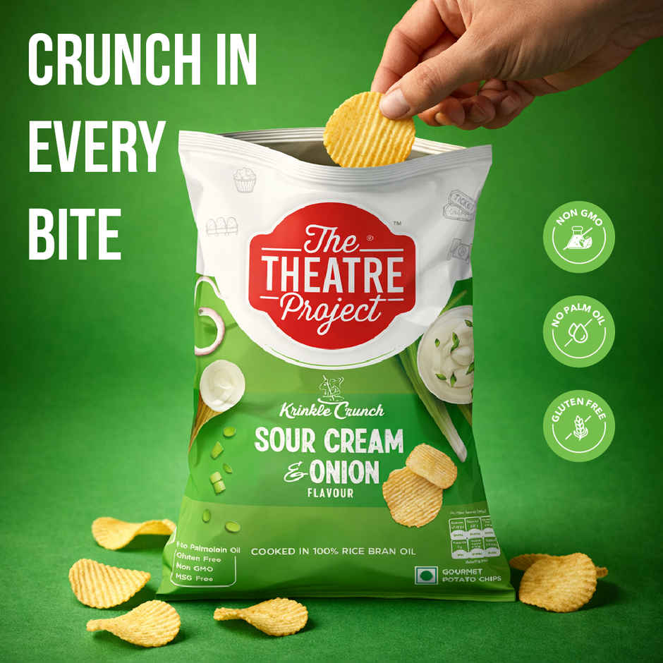 The Theatre Project Crinkle Cut-American Style Cream & Onion