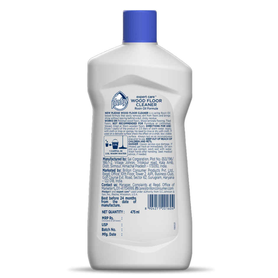 Pledge Wood Floor Cleaner(475ml) & Mr Muscle Floor Cleaner Lavender(2l) Combo