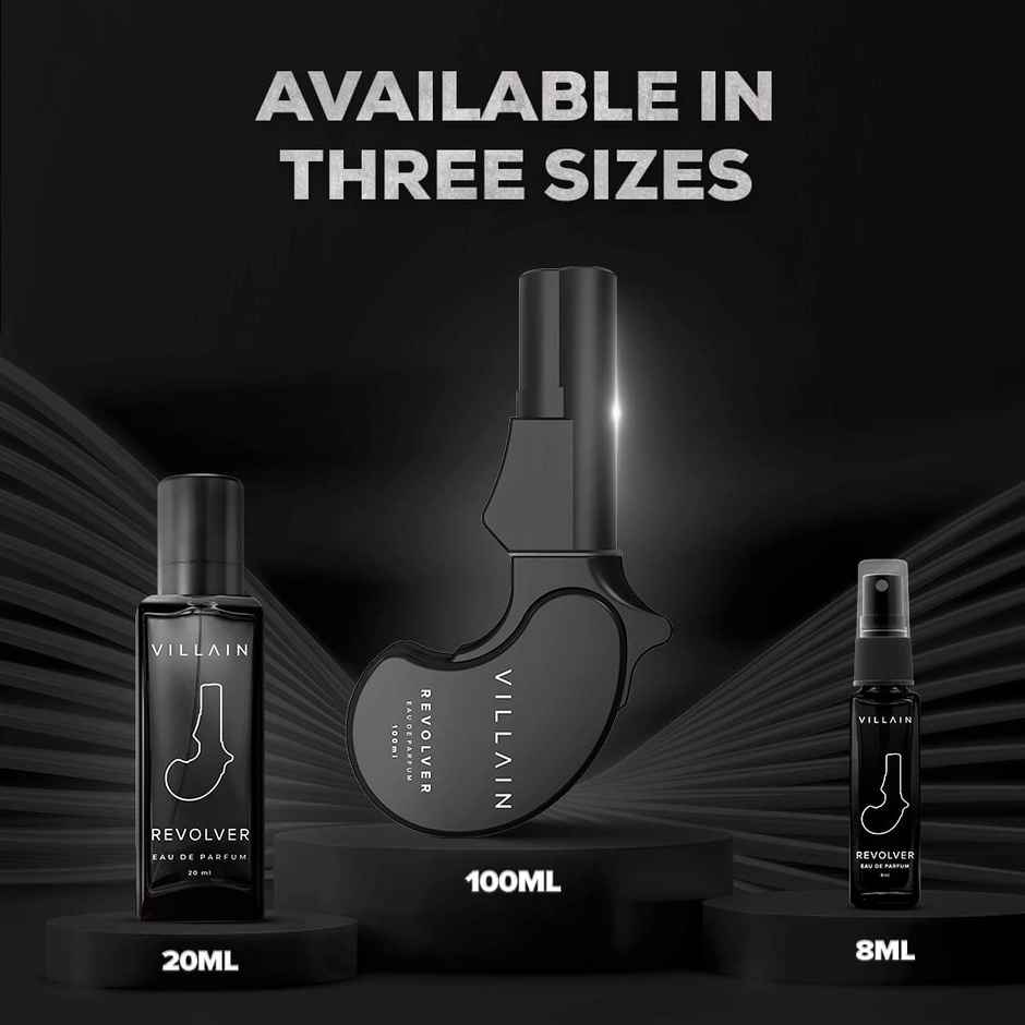 Villain Revolver Perfume For Men Eau De Parfum Premium Long-Lasting Fragrance Spray