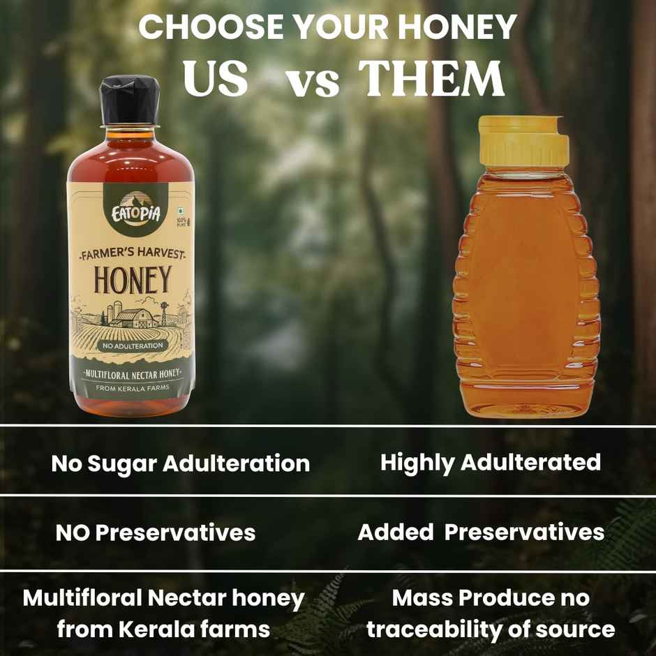 Eatopia Farmer's Harvest Honey | 100% Pure Multifloral Honey