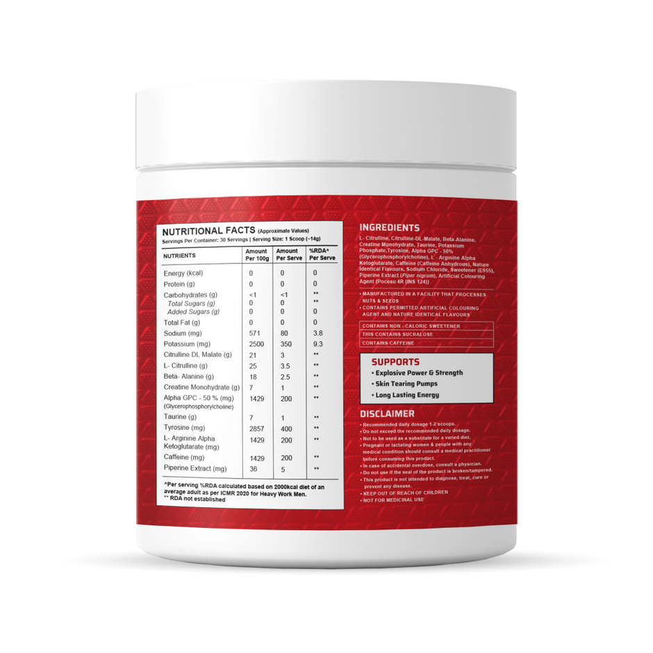 Dynamite Pre-Workout (30 Servings) Fruit Blast