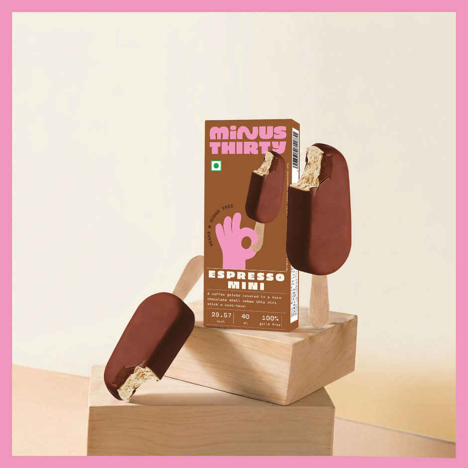Minus Thirty Espresso Mini Ice Cream Stick | Vegan & Sugar Free
