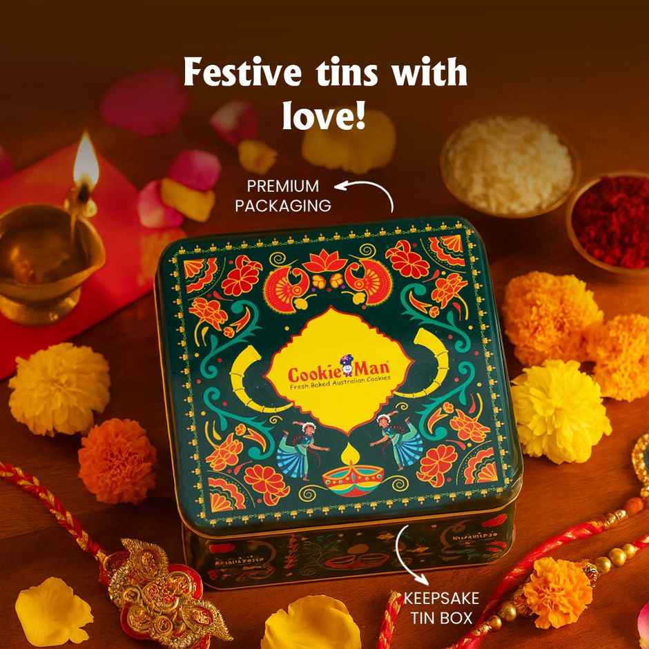 Cookie Man Premium Assorted Cookies & Biscuits Gift Tin Pack