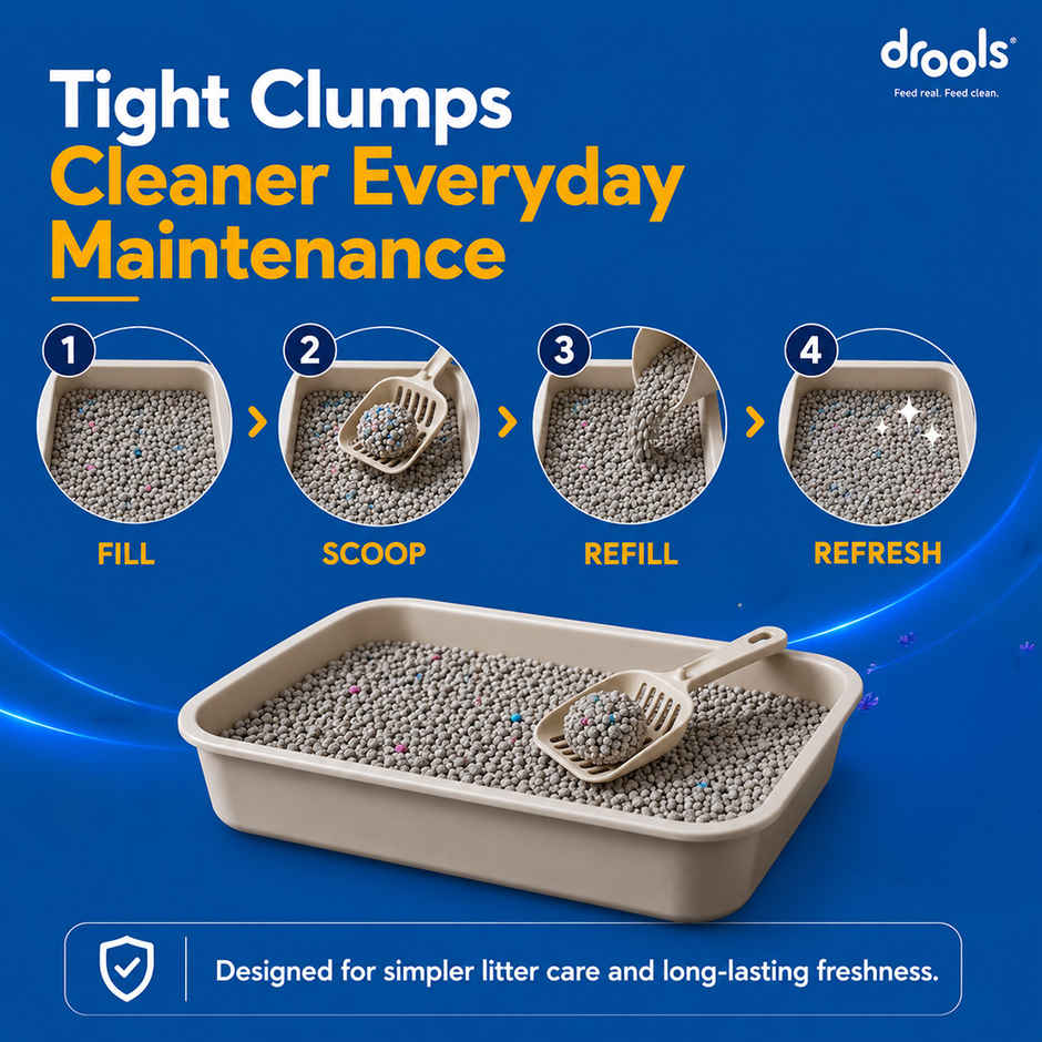 Drools Clumping Lavender Fragrance Pet Cat Litter (For Multiple Cats)