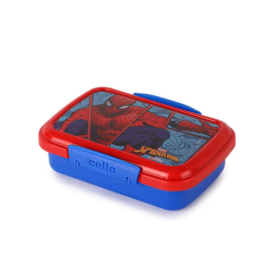 CELLO Lunch On Spiderman Gift Set Insulated Lunch Box & Water Bottle for Kids, Blue | Leak Proof