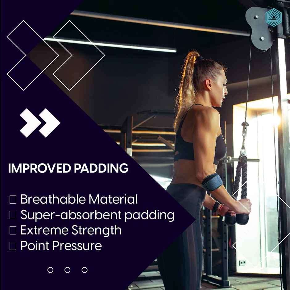 Boldfit Neoprene Tennis Elbow Support For Gym With Strap - Free Size Black