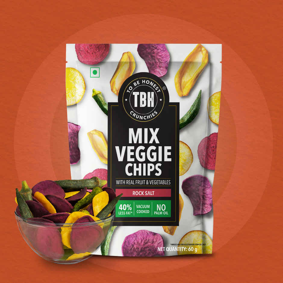 Mix Veggie Chips With Rock Salt