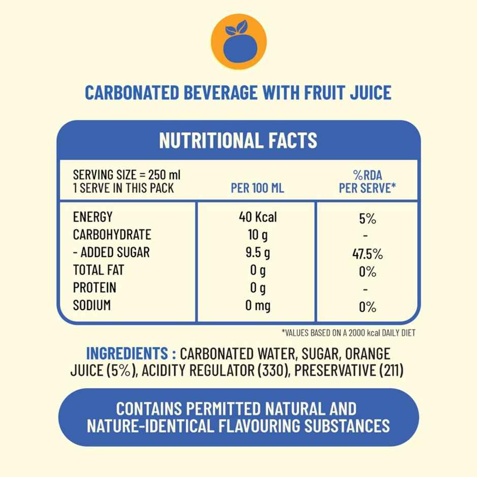 NEOPOP Orange Splash Can | Carbonated Beverage