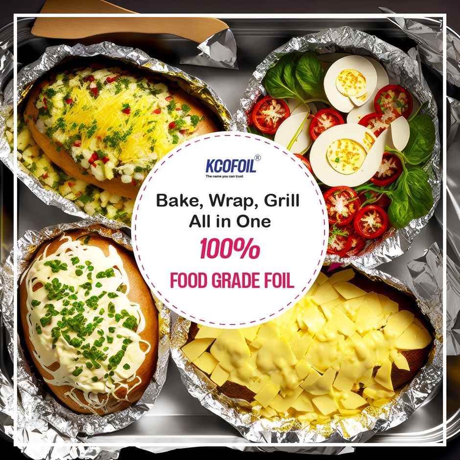 Kcofoil 72 m Aluminium Foil for Food Wrapping