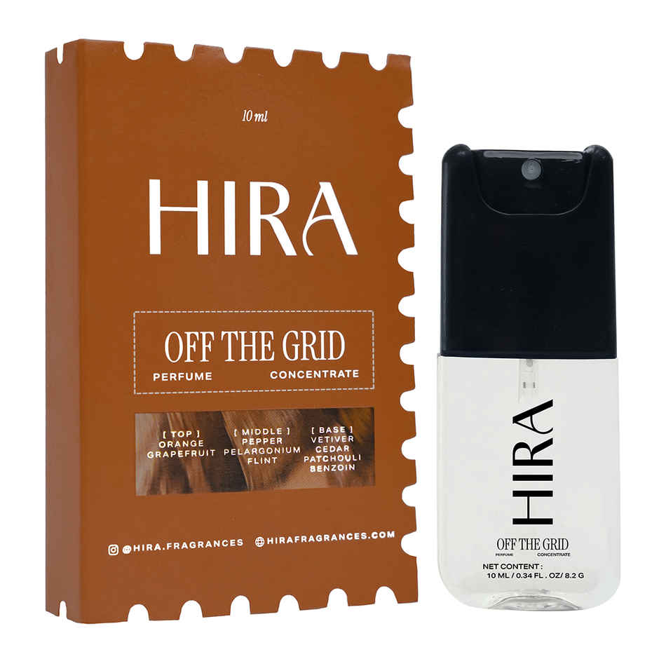 HIRA Off The Grid Long Lasting Eau De Perfume For Men | Earthy & Citrus Notes