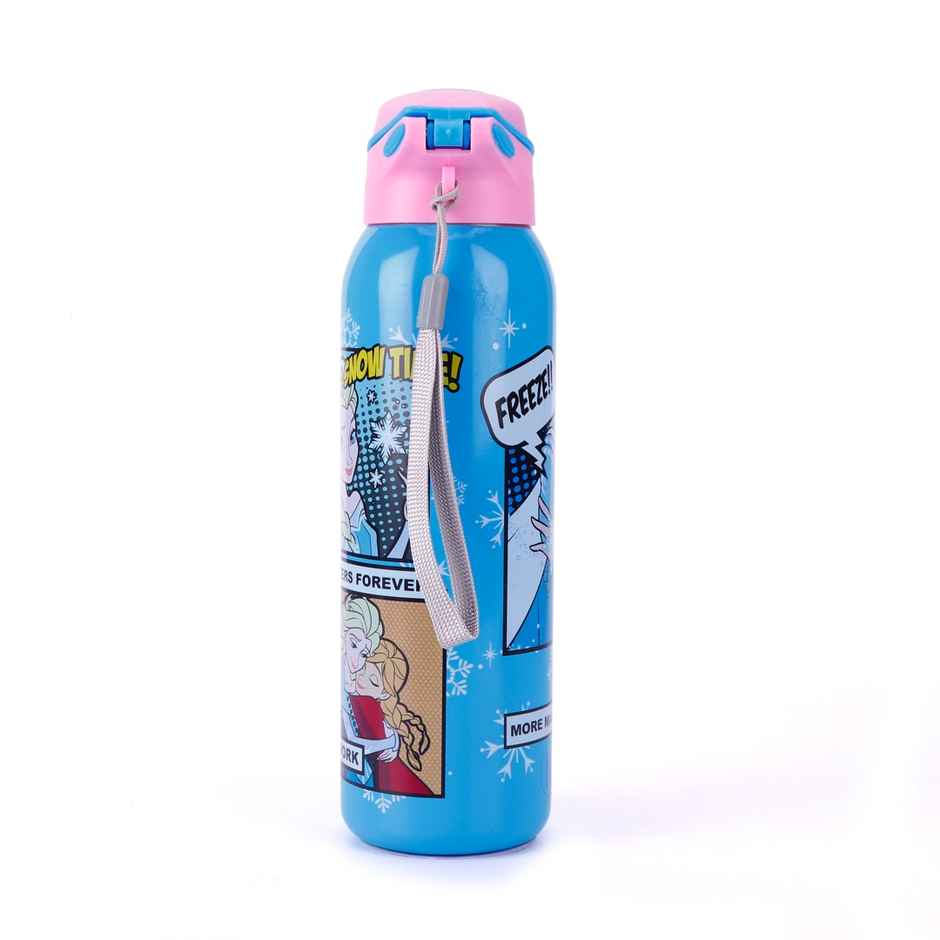 Disney Frozen Stainless Steel Sipper Bottle | Double Wall | With Straw | 600 ml