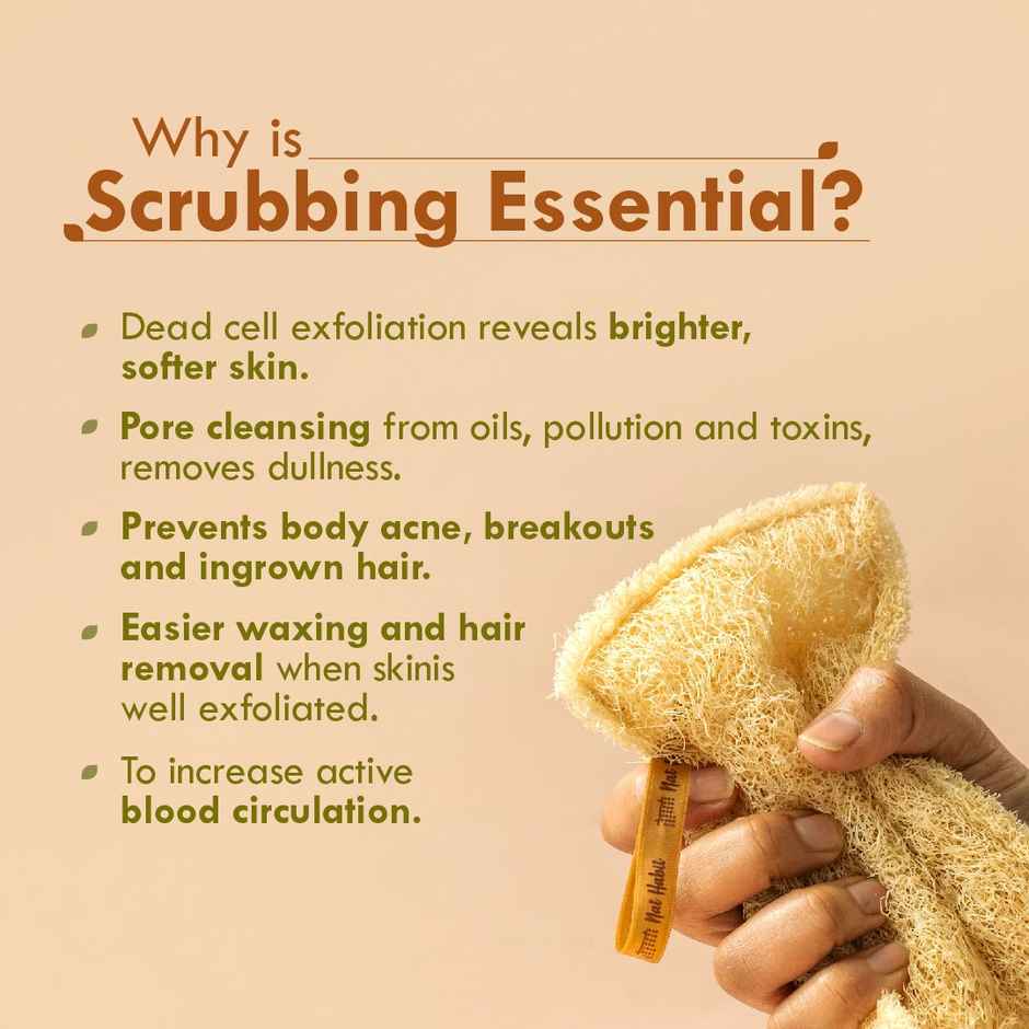 Bronson Professional Natural Sun Dried Bath Loofah Scrubber Sustainable Handmade