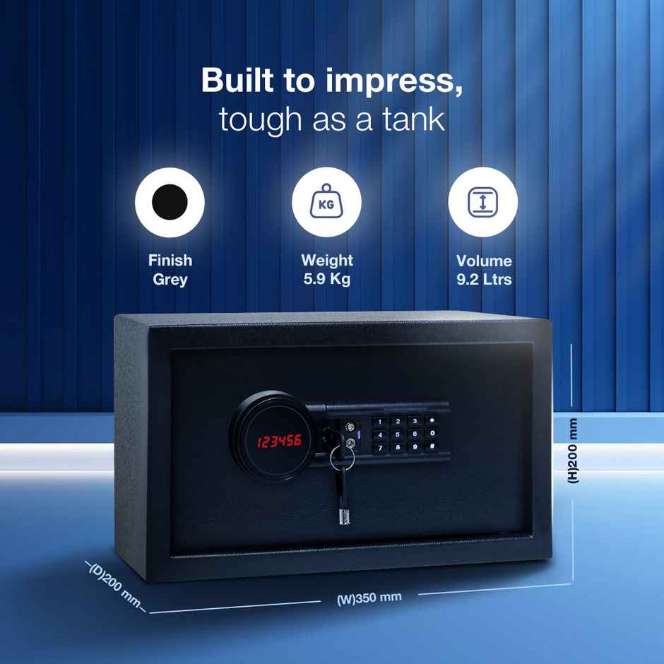 Ozone Tusker 11 Nxt | Digital Safe Locker for Home & Office | 16 Litres