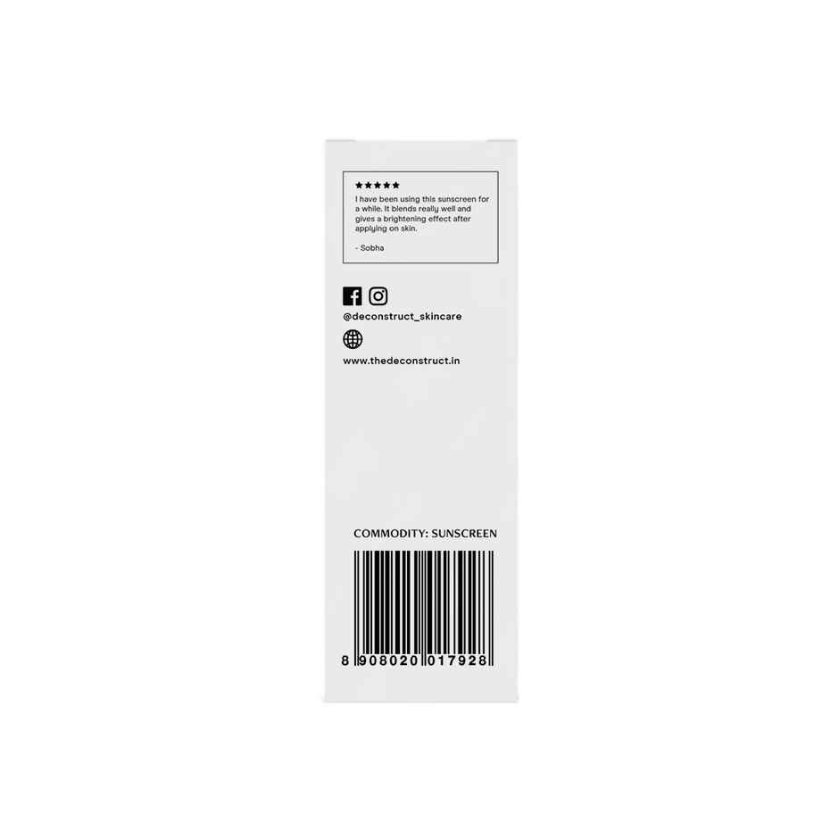 Deconstruct Fluid Brightening Sunscreen SPF 50 PA++++ | In-Vivo Tested