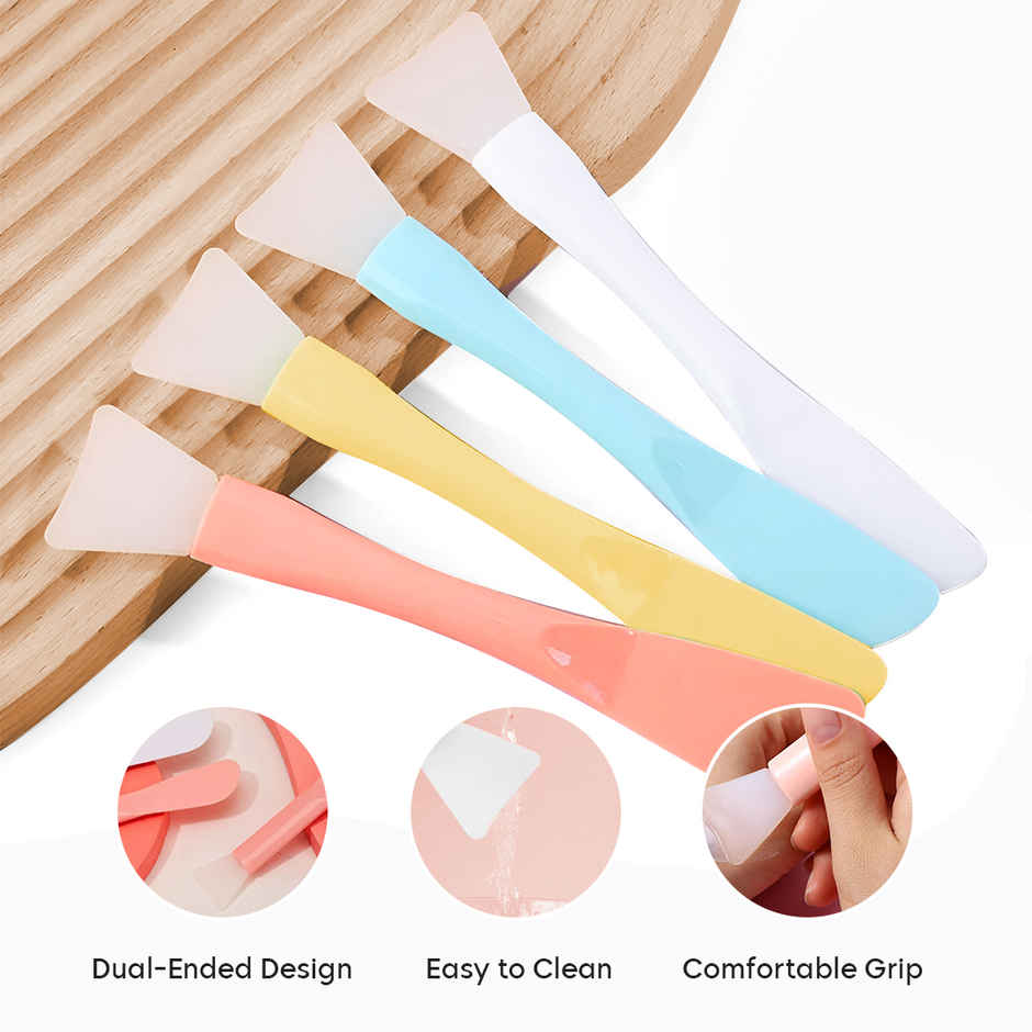 Gleva Soft Silicone Facial Mud Applicator Clay | Face Mask Brushes | Beauty Applicator Tools