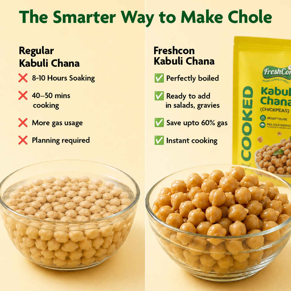 Freshcon Cooked Kabuli Chana | Chickpeas