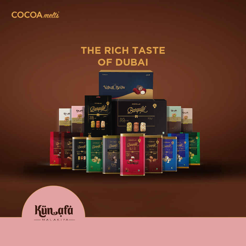 Cocoa Melts Dubai Speculoos Kunafa Chocolate Bar