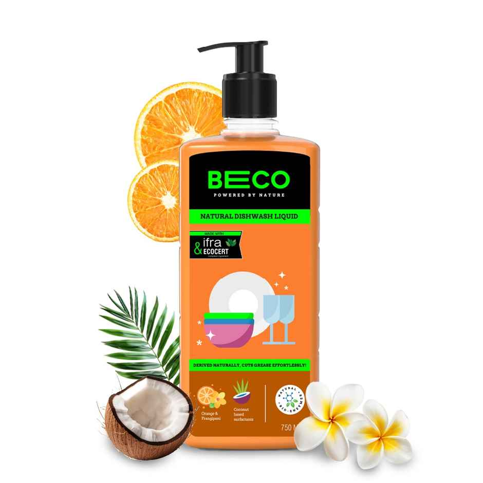Beco Top Load Laundry Detergent Liquid Refill (2L) & Beco Eco-Friendly Dishwash Liquid (750ml) Combo